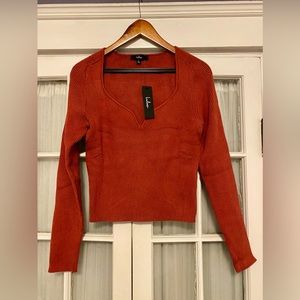 Lulus rust colored sweater
